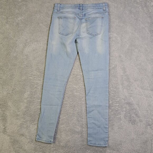 Wonder Nation Girls Blue Light Wash Skinny Jeans Size 12 - Picture 2 of 6